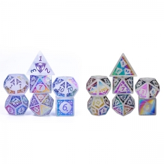 White Quartz（Rainbow Pattern）Dice