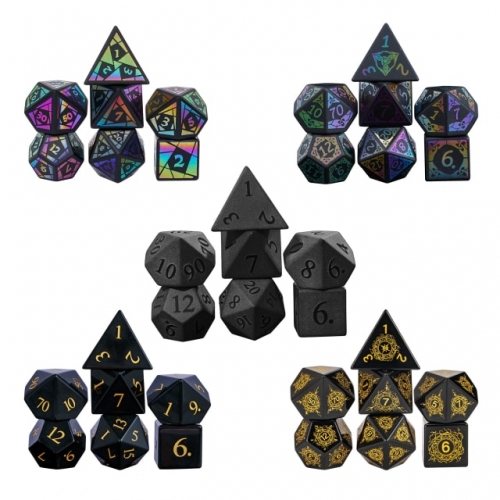 Obsidian Semi-Precious Gemstone Dice