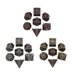 Barrel Plating Metal Pattern Dice（Druid）