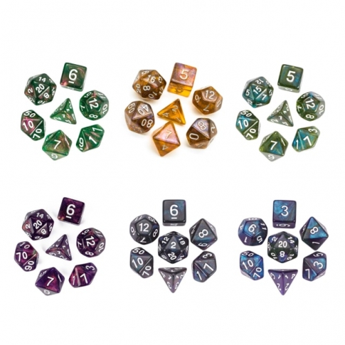 Acrylic Translucent Glitter Dice