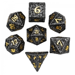 Black&Golden Metal Pattern Dice（Druid）