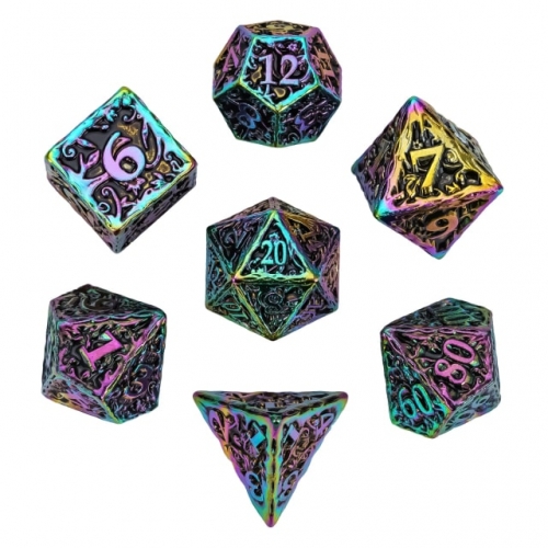 Rainbow Metal Pattern Dice（Druid）