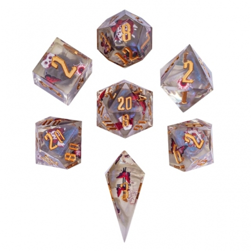 Bloodthirsty Pupil Butterfly Built-in Sticker Dice