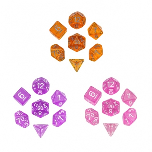 Resin Glitter Dice (Mini 11mm-14mm)