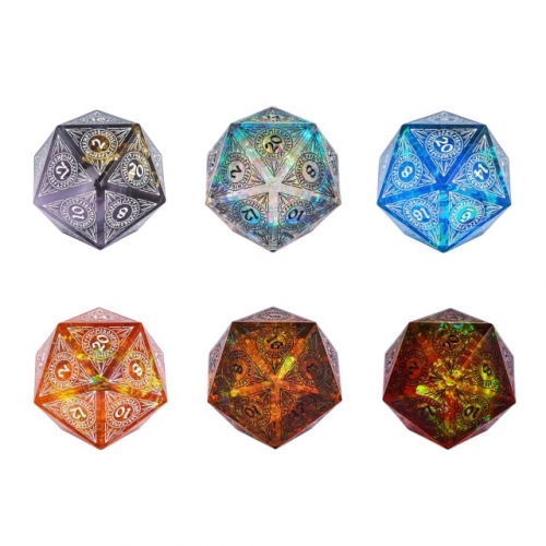 Handmade 33mm D20  Pattern Dice