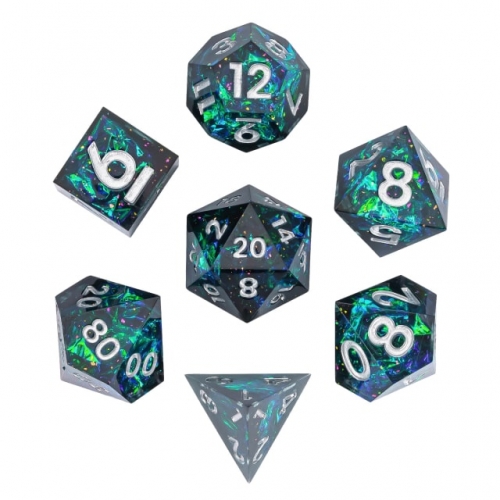 Handmade Galaxy Glitter Paper Dice