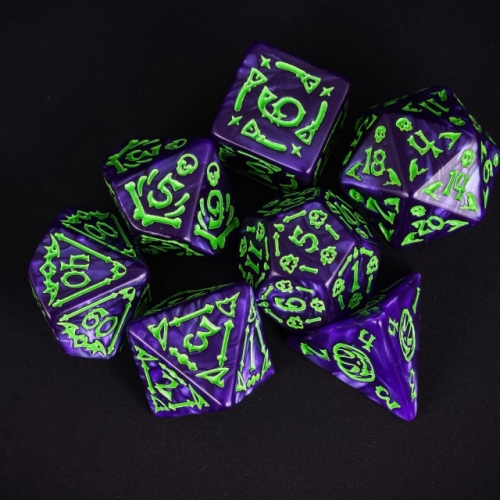 Acrylic Pattern Dice (Halloween)