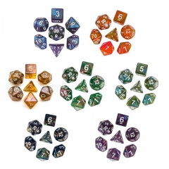 Acrylic Translucent Glitter Dice