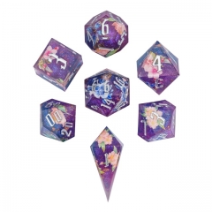 Butterfly Flower Built-in Sticker Dice