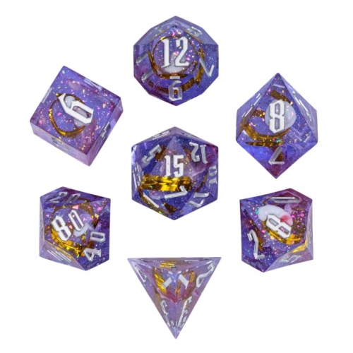 Handmade Golden Ribbon Dice