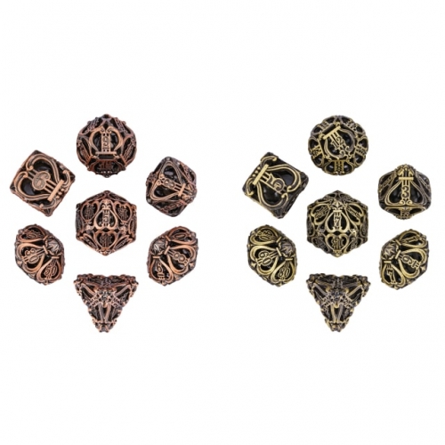 Hollow Ancient Metal  Dice (Music Dice)