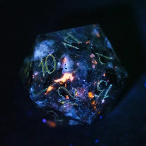 30mm D20 Natural Yooperlite Stone Dice