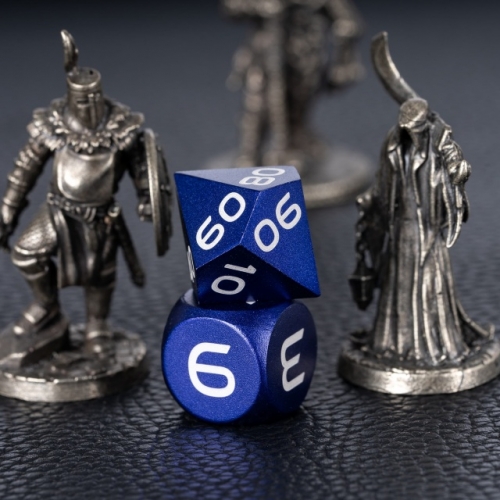 Anodized Aluminum Monochrome Dice,Anodized Aluminum