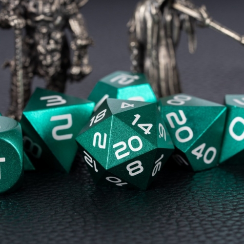 Anodized Aluminum Monochrome Dice,Anodized Aluminum