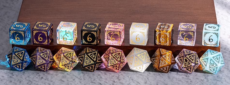 Pattern Gemstone Dice（Vine Pattern）
