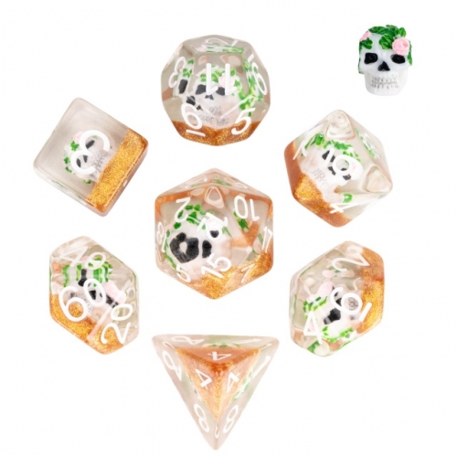 Resin Desert Skull Flower Dice