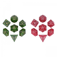 Burst Lightning Glass Dice（Vine Pattern）