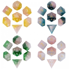 Cat Eye Gemstone Series Dice