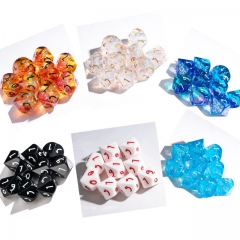 Handmade Glitter Paper Dice (D10)