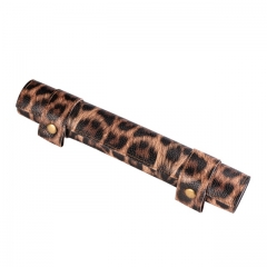 PU Leather Foldable Dice Mat (Leopard Print)