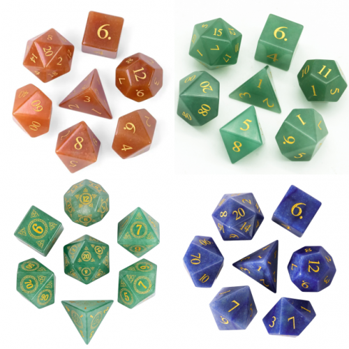 Aventurine Gemstone Dice