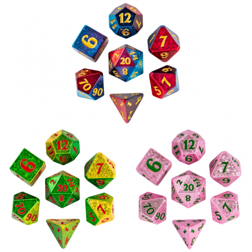 Handmade Colorful Electroplating Dice