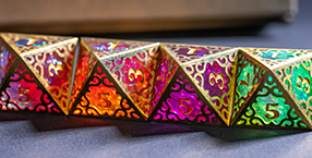 Metal&Resin Handmade Dice (Victorious Vines)