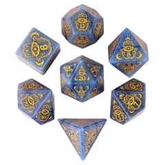 Natural Aventurine Dice Hamsa (Fatima Hand)