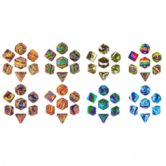Silicone Color Mixing Dice 7-Piece Set (Corner Cut)