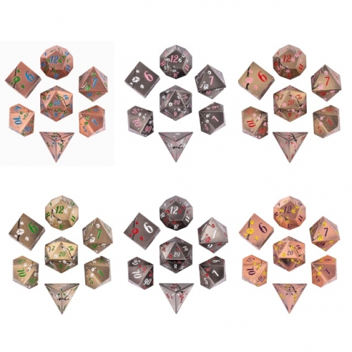 Ancient Metal Dice (Plum Blossom)