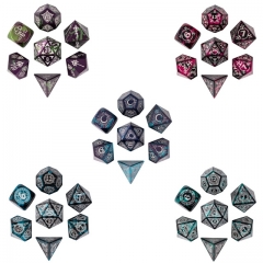 Anodized Aluminum Colorful Pattern Dice