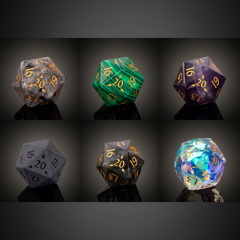 Spindown D20 Gemstone Dice