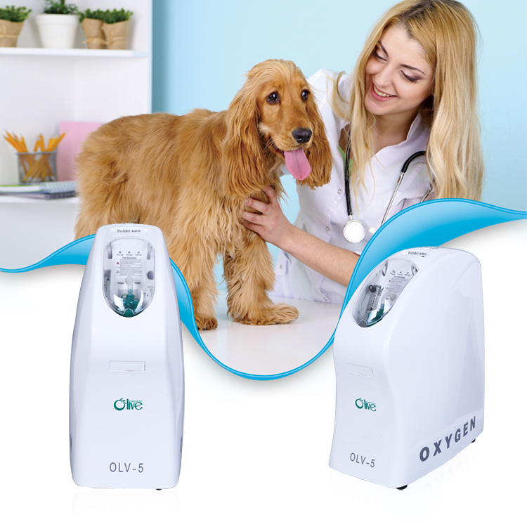 Concentrador de oxígeno de caballo de gato de perro mascota veterinario de pureza del 95% para clínica y granja