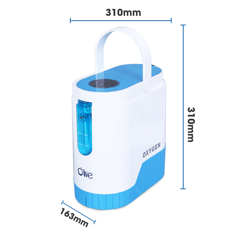 Concentrador de Oxígeno Portátil de Viaje de 5 Litros con Batería para el Cuidado de la Salud