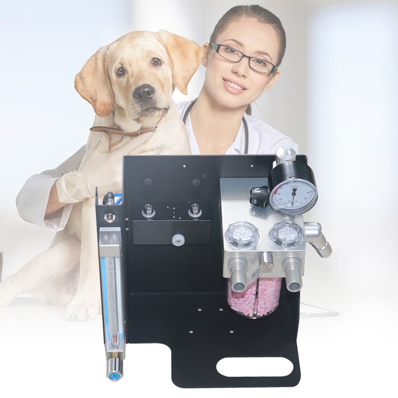 Máquina de vaporizador de anestesia portátil Máquina de anestesia veterinaria para mascotas