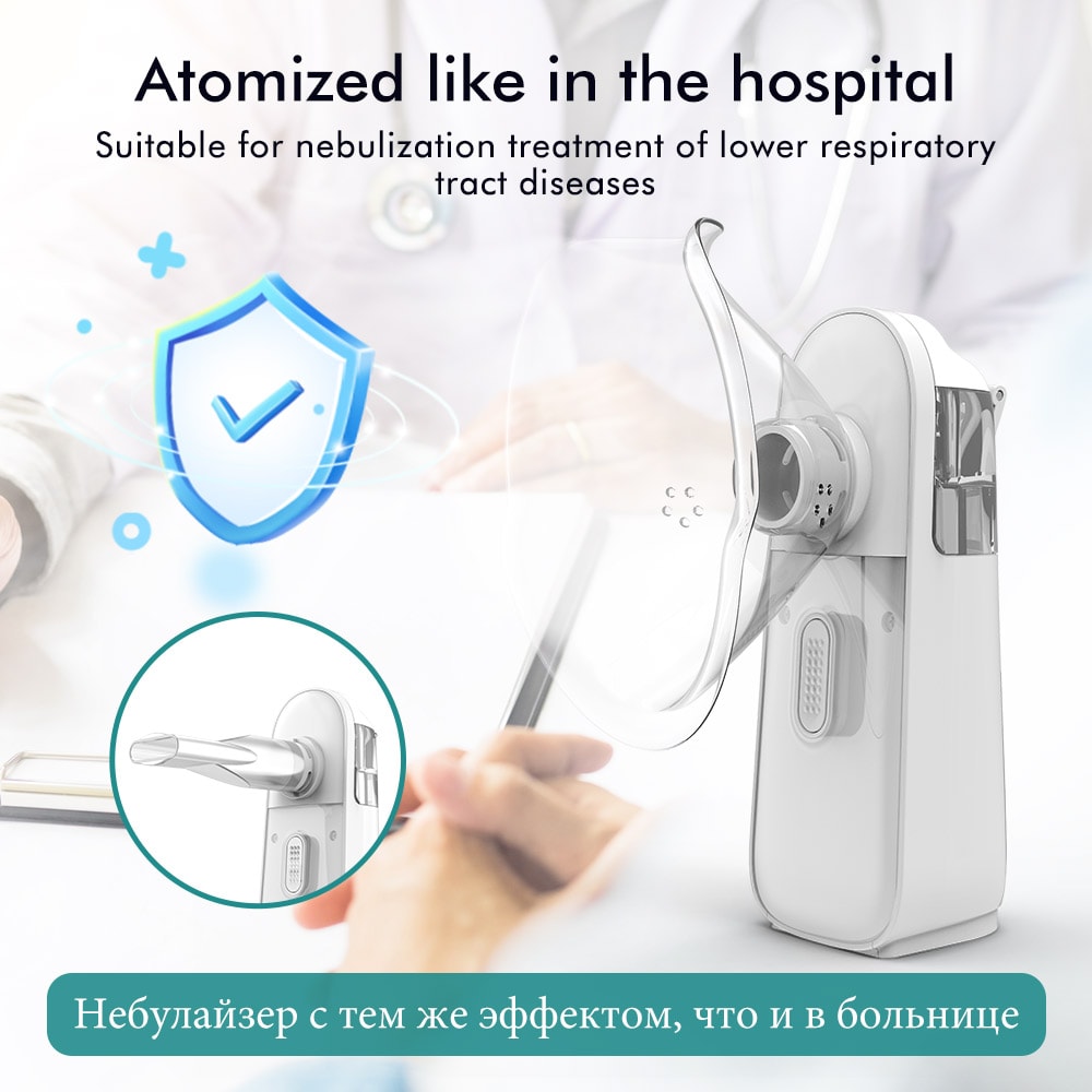 New Upgrade Inhaler Nebulizer Machine Mini Handheld Rechargeable Portable Nebulizador