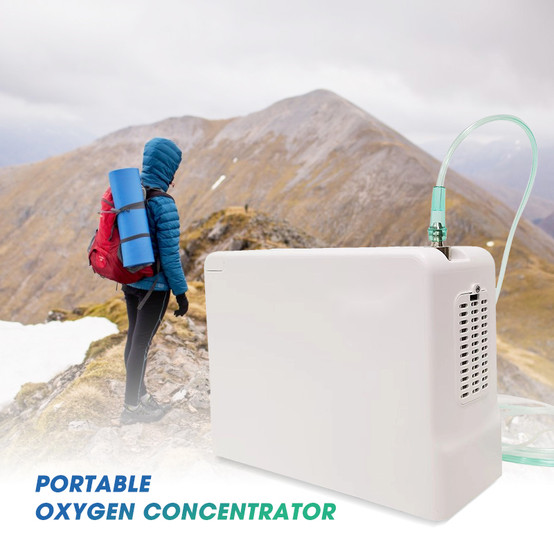 2023 Nuevos productos ligeros Mini pequeña dosis de pulso portátil concentrador de oxígeno Mini máquina portátil de oxígeno