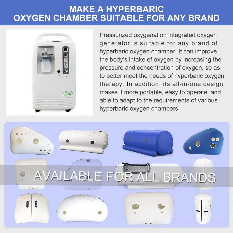Oliva 10 LPM Hbot Máquina Hiperbárica Máquina de Terapia de Oxígeno Concentrador Generador de Oxígeno Hiperbárico
