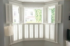 Hot sale nice price white wooden louver window shutters