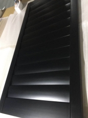 2021 Popular Black wooden white louver plantation shutters for window and door