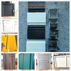 Round Aluminum Fixed Louver Shutters