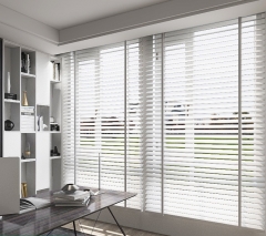 wooden white plantation shutters for window and door