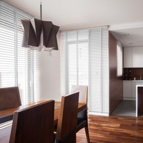 Home and Office White wooden / basswood blinds