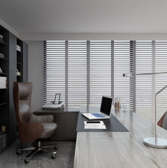 Fashion Home and Office Light Wood Color wooden / basswood blinds