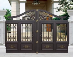 Modern Iron Pipe Fancy Gate Indian House Boundary Wall Automatic Slide Main Gate Designs for Home Wireless Anti Training