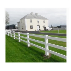 Hot Sale Wholesale Factory Direct PVC Horse Fence American Style PVC Vinyl Ranch Fence