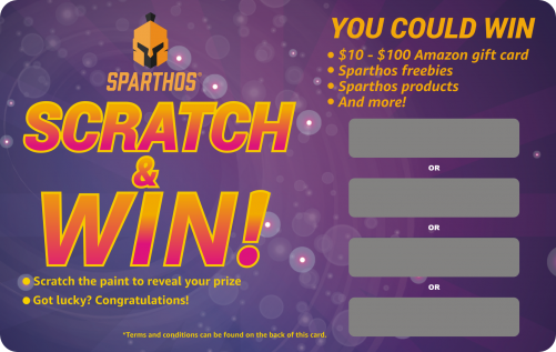 Sparthos Scratch & Win Card Printing