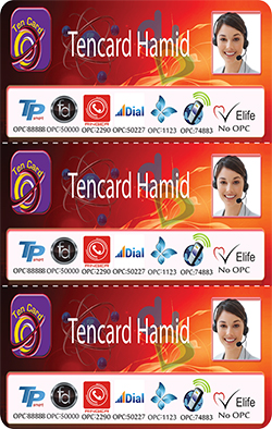 Tencard Hamid 3 in 1 Multi-Pin Custom Scratch Cards Printing