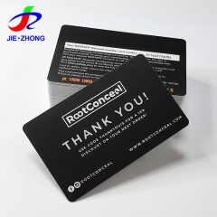 Custom offset black 0.36mm thin plastic pvc card printing magnetic stripe membership card