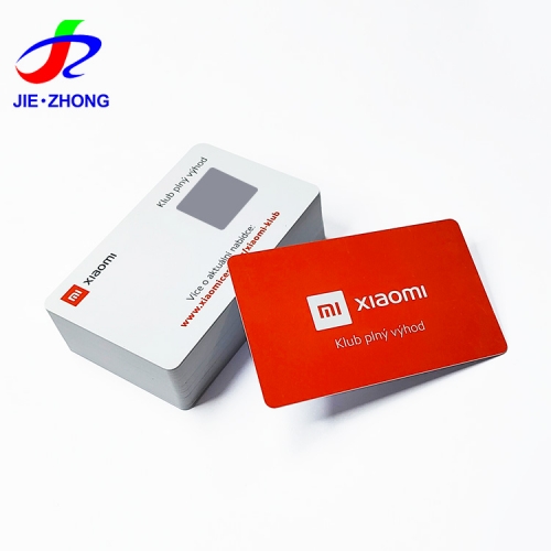 Custom printed high-quality plastic/vinyl plain water proof sublimation security pvc scratch card